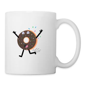 Krapfen - Tasse - Weiß - Rechts
