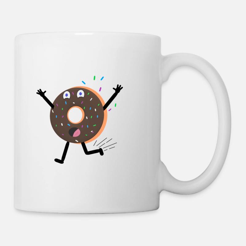 Krapfen - Tasse - Weiß