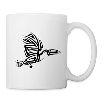 Tukan Tribal Tattoo - Tasse - Weiß - Rechts