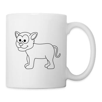 Panther Comic Animal - Mug blanc - blanc - Droite