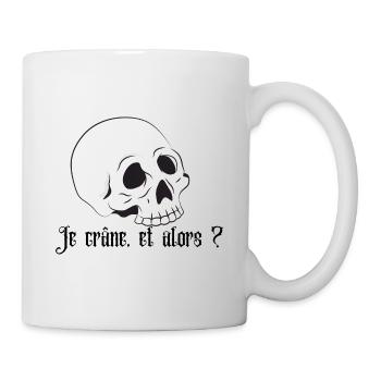 Je crâne | Tee-shirt Halloween drôle - Mug blanc - blanc - Droite