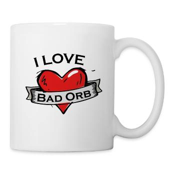 Bad Orb - Ich liebe Stadtnamen in Tattoo Stil - Tasse - Weiß - Rechts