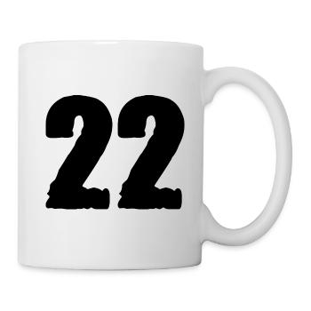 22 number jersey - Mug - white - Right