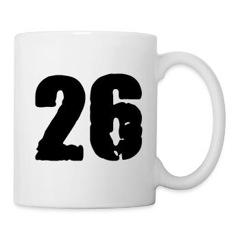 26 number jersey - Mug - white - Right