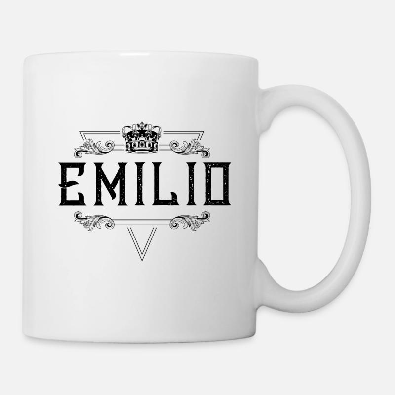 Emilio Name - Tasse - Weiß