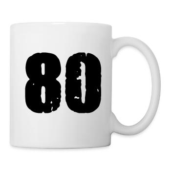 80 number jersey - Mug - white - Right