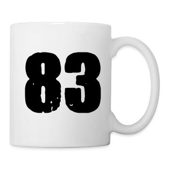 Maillot à 83 numéros - Mug blanc - blanc - Droite