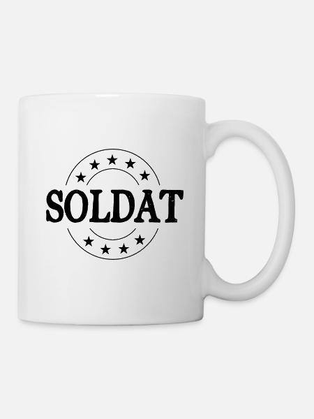Soldat Beruf - Tasse - Weiß