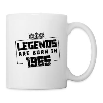 1965 legends born in - Tasse - Weiß - Rechts