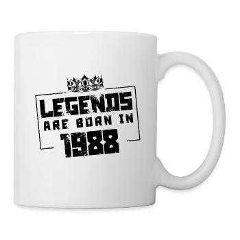 1988 legends born in - Tasse - Weiß - Rechts