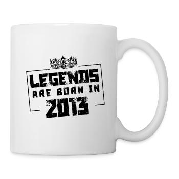 2013 legends born in - Tasse - Weiß - Rechts