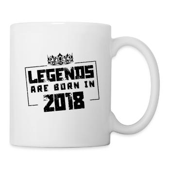 2018 legends born in - Mug - white - Right