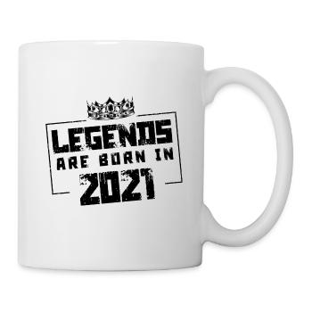 2021 legends born in - Tasse - Weiß - Rechts