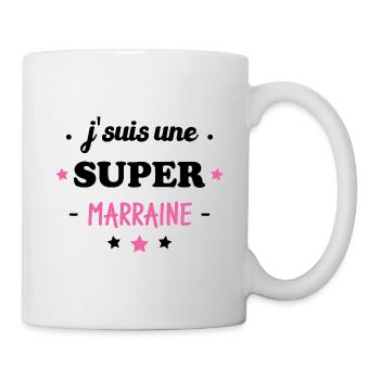 J'suis une super marraine - Mug blanc - blanc - Droite