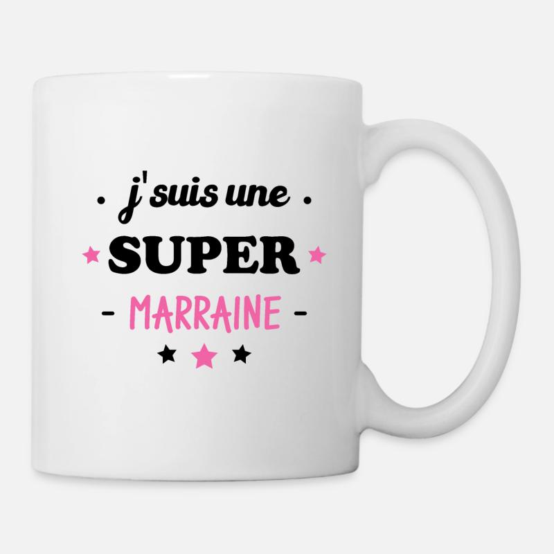 J'suis une super marraine - Mug blanc - blanc