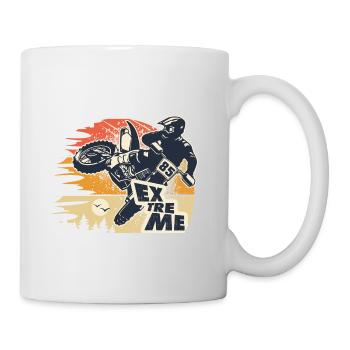 motorcycle motocross motocross motorcycle cross - Mug - white - Right