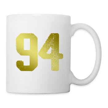 94 Maillot numéro - Mug blanc - blanc - Droite