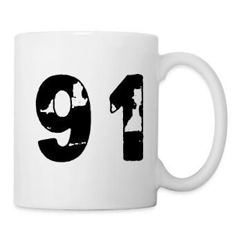 91 Number jersey - Mug - white - Right