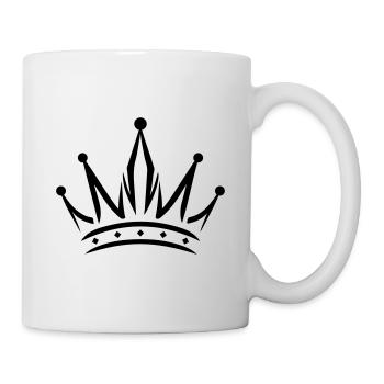 Krone Symbol - Tasse - Weiß - Rechts