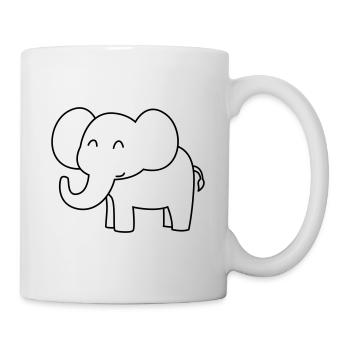 Elephant Comic - Mug - white - Right