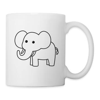 Mammut Comic Animal - Mug blanc - blanc - Droite