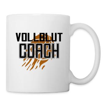 Vollblut Coach Basketball Trainer - Tasse - Weiß - Rechts