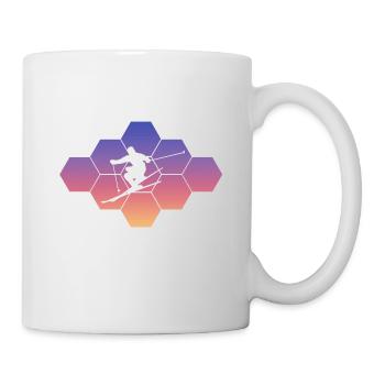 Skiing - Tasse - Weiß - Rechts