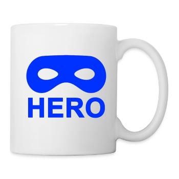 Blue Hero Mask. - Mug - white - Right