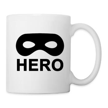 Black Hero Mask. - Mug - white - Right