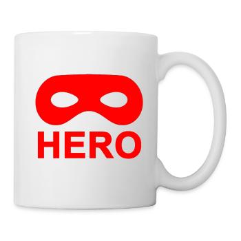 Red Hero Mask. - Mug - white - Right