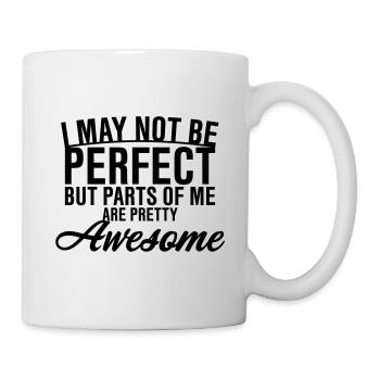 Je ne suis peut-être pas parfait - Mug blanc - blanc - Droite