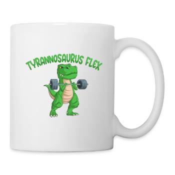 Tyrannosaurus Flex Fitness Gym Musculation Dino - Mug blanc - blanc - Droite