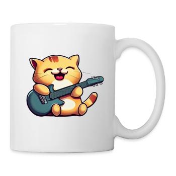 Cat with guitar - Mug - white - Right
