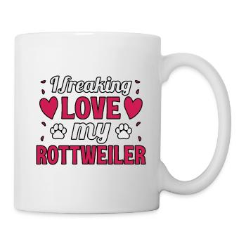 J’adore mon Rottweiler - Mug blanc - blanc - Droite