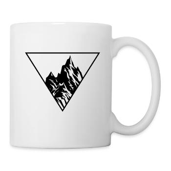 Mountains Nature Silhouette - Mug - white - Right