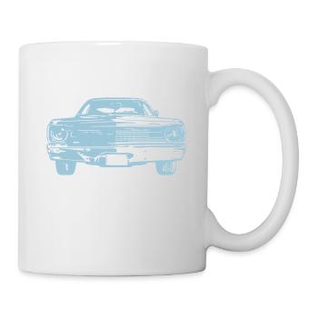 Muscle Car Silhouette - Tasse - Weiß - Rechts