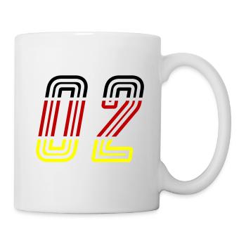 2 Zahl symbol Germany - Tasse - Weiß - Rechts