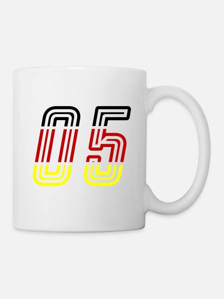 5 Zahl symbol Germany - Tasse - Weiß