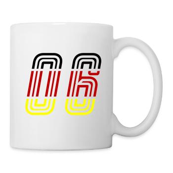 6 Number symbol Germany - Mug - white - Right