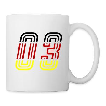 3 Number symbol Germany - Mug - white - Right