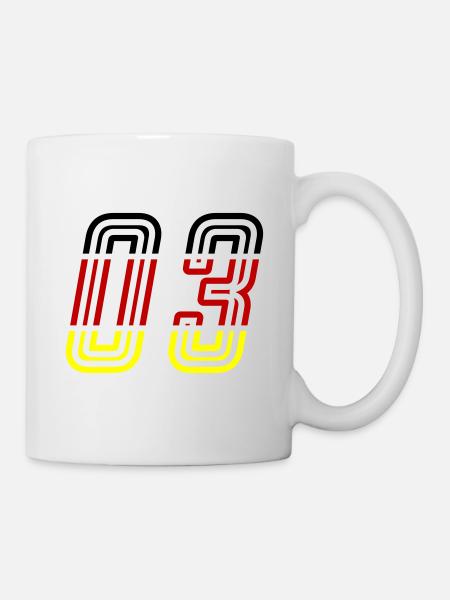 3 Number symbol Germany - Mug - white