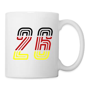 26 Number symbol Germany - Mug - white - Right