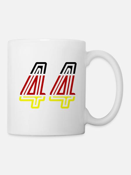 44 Number symbol Germany - Mug - white