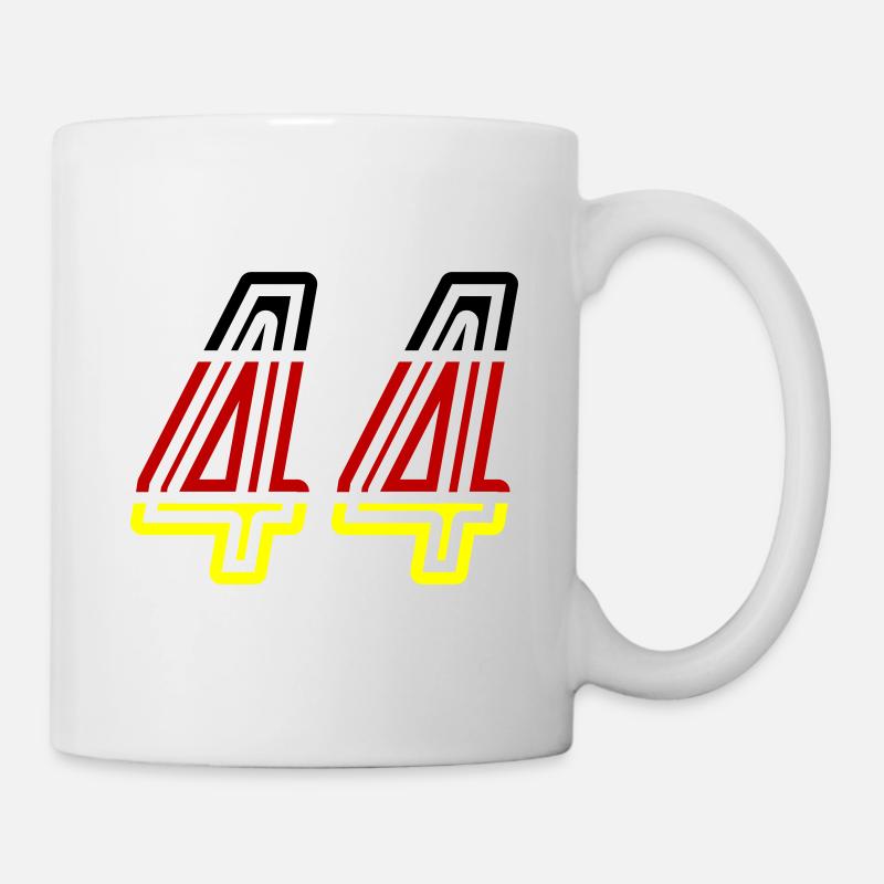 44 Number symbol Germany - Mug - white