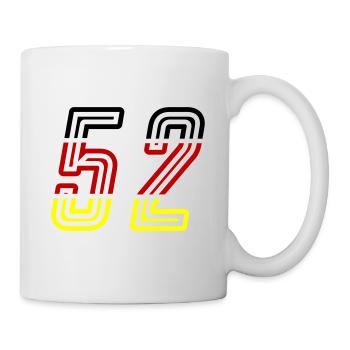 52 Symbole numérique Allemagne - Mug blanc - blanc - Droite