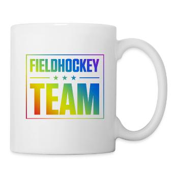 Équipe de hockey sur gazon - Mug blanc - blanc - Droite