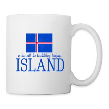Island Iceland - Tasse - Weiß - Rechts