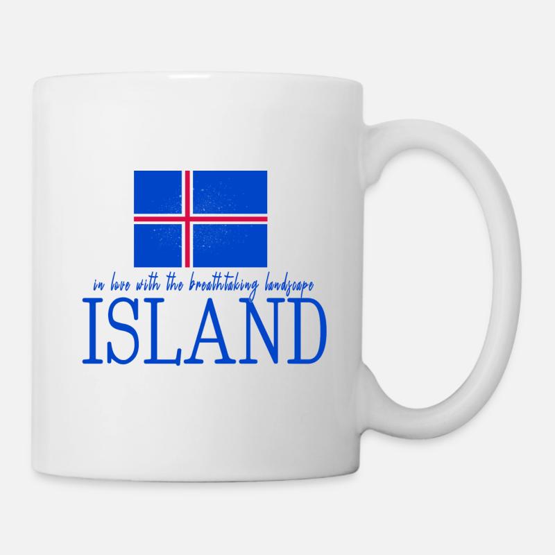 Island Iceland - Tasse - Weiß