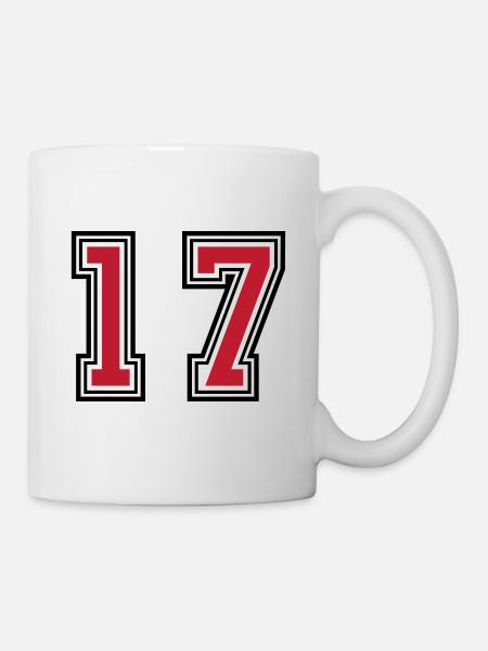17 Symbole numérique - Mug blanc - blanc