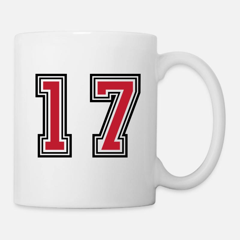 17 Symbole numérique - Mug blanc - blanc